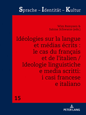 cover image of Idéologies sur la langue et médias écrits